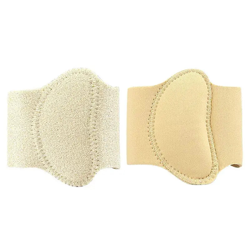 1Pair adjustable arch support pads for flat feet, cushioned orthopedic insoles for plantar fasciitis relief.