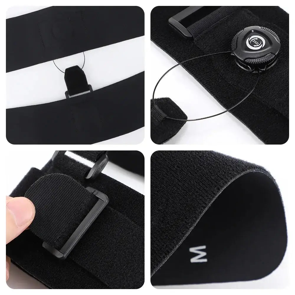 Close-up of PASTSKY plantar fasciitis splint features adjustable straps and swivel buckle for optimal foot support.