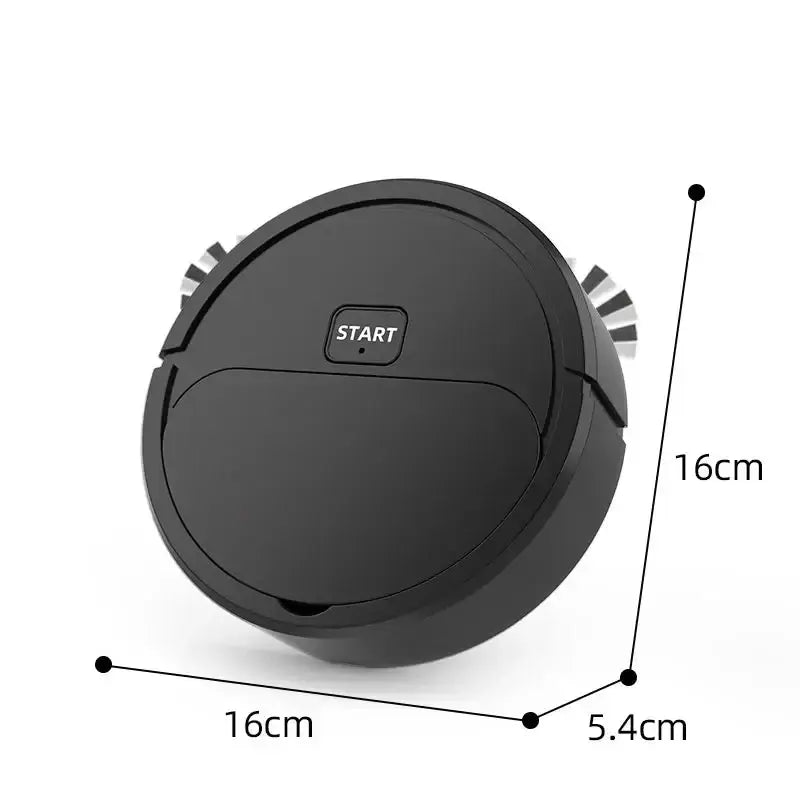 Aspirateur Robot Intelligent 3-en-1 Fully Automatic Sans Fil - Nettoyeur de Sol et Balayage pour un Usage Domestique, Mini Aspirateur Robot. Bantout.prod