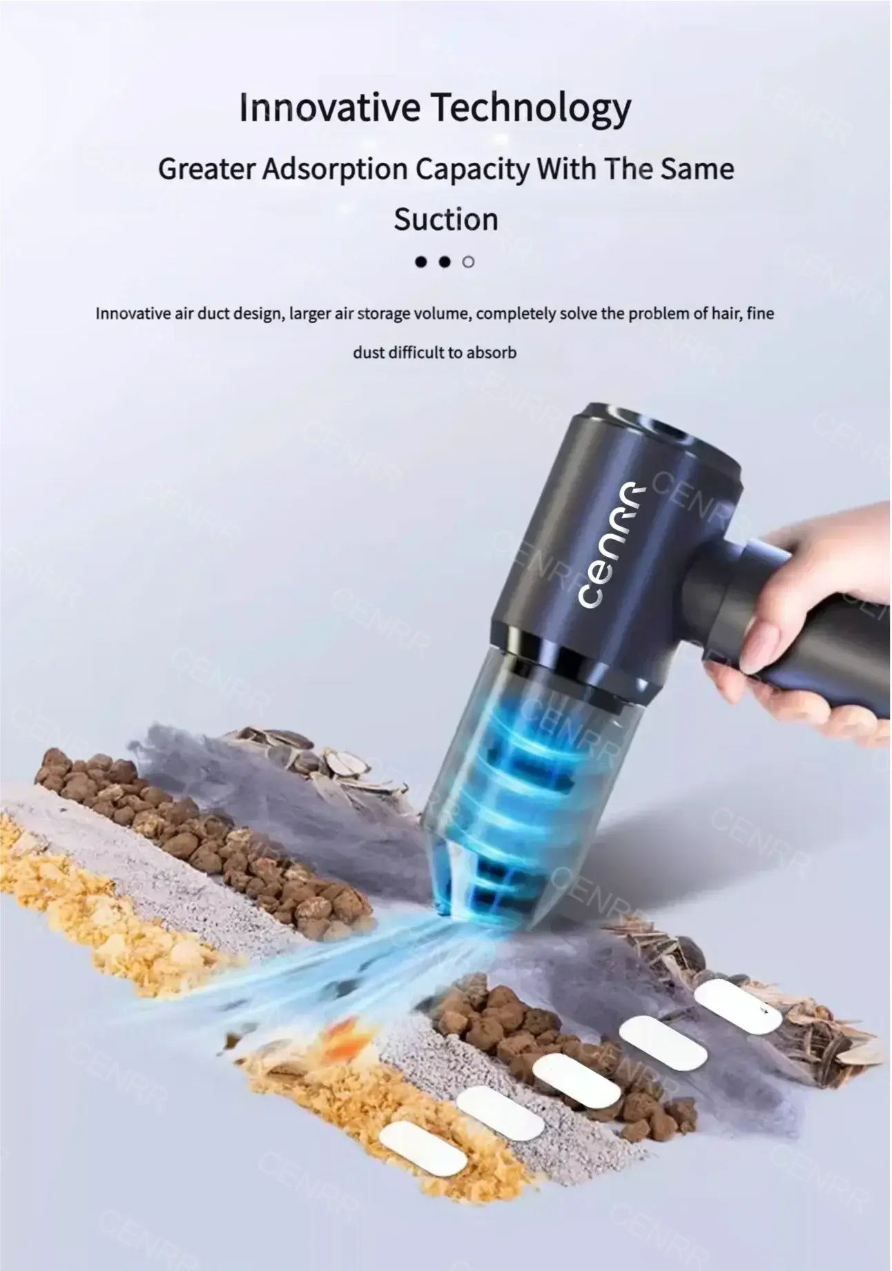 Aspirateur de voiture à forte aspiration 210000PA Aspirateur sans fil à double usage Mini souffleur à main sans fil pour appareil électroménager Bantout.prod