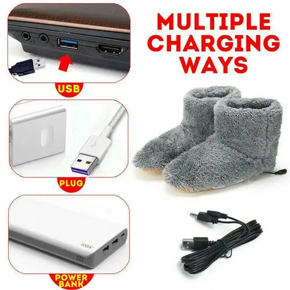 Chaussures chauffantes électriques USB d&