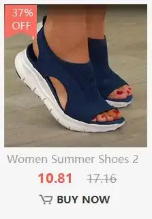 Women summer shoes on sale, featuring open-toe design and lightweight platform for comfort. Perfect for casual outings.