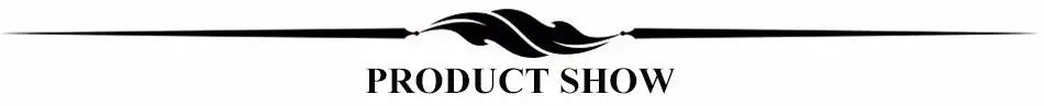 Product show header with elegant design and typography for displaying featured products.