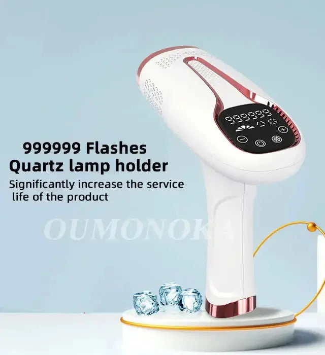 Épilateur laser permanent à 999 999 flashs pour bikini, appareil d&