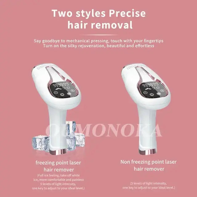 Épilateur laser permanent à 999 999 flashs pour bikini, appareil d&