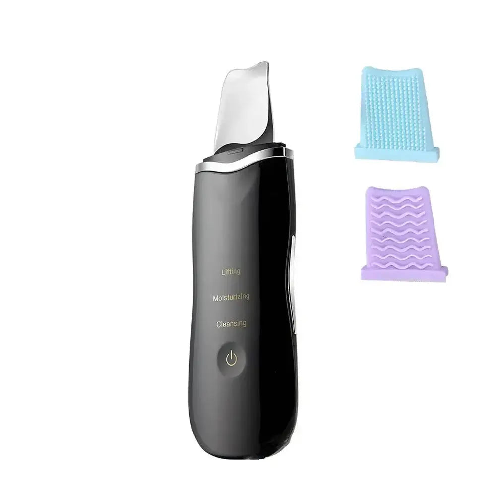 Épurateur de peau électrique Voguish avec accessoires, idéal pour lifting, hydratation et nettoyage du visage.