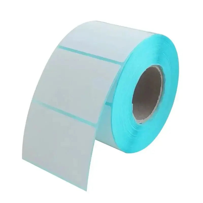 Étiquette autocollante thermique blanche vierge en papier pour prix de supermarché, étiquette vierge, impression directe, fournitures d&
