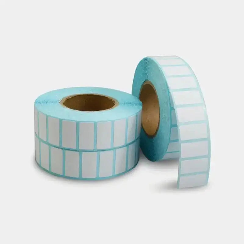 Étiquette autocollante thermique blanche vierge en papier pour prix de supermarché, étiquette vierge, impression directe, fournitures d&