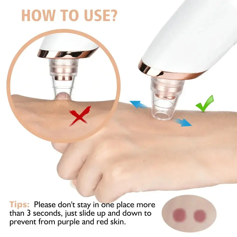 Instructions for using the DearBeauty blackhead extractor with tips for proper technique and skin care.