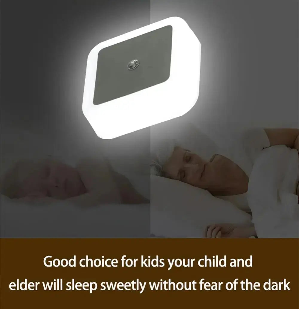 LED night light providing gentle illumination for kids and elders to sleep peacefully without fear of the dark.