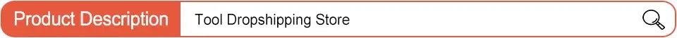 Interface of a product description section for a Tool Dropshipping Store, featuring a search bar.