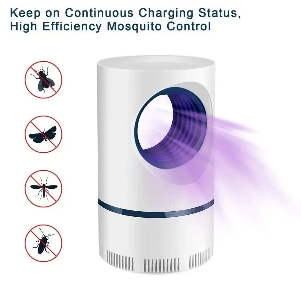 Xiaomi electric mosquito lamp with blue light, effective mosquito trap in a compact white design.