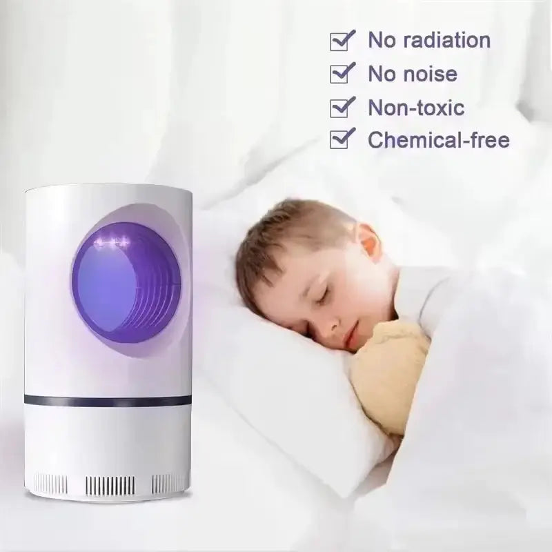 Xiaomi electric mosquito repellent lamp with blue light, safe for children, chemical-free, and noise-free.