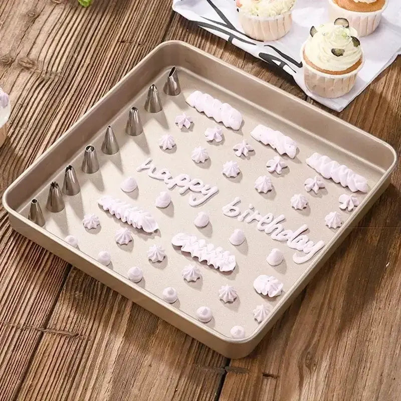 Lot de 8/10/16 douilles à douille en silicone pour glaçage de gâteaux, outils de décoration de gâteaux, douilles réutilisables + 1 poche à douille Bantout.prod