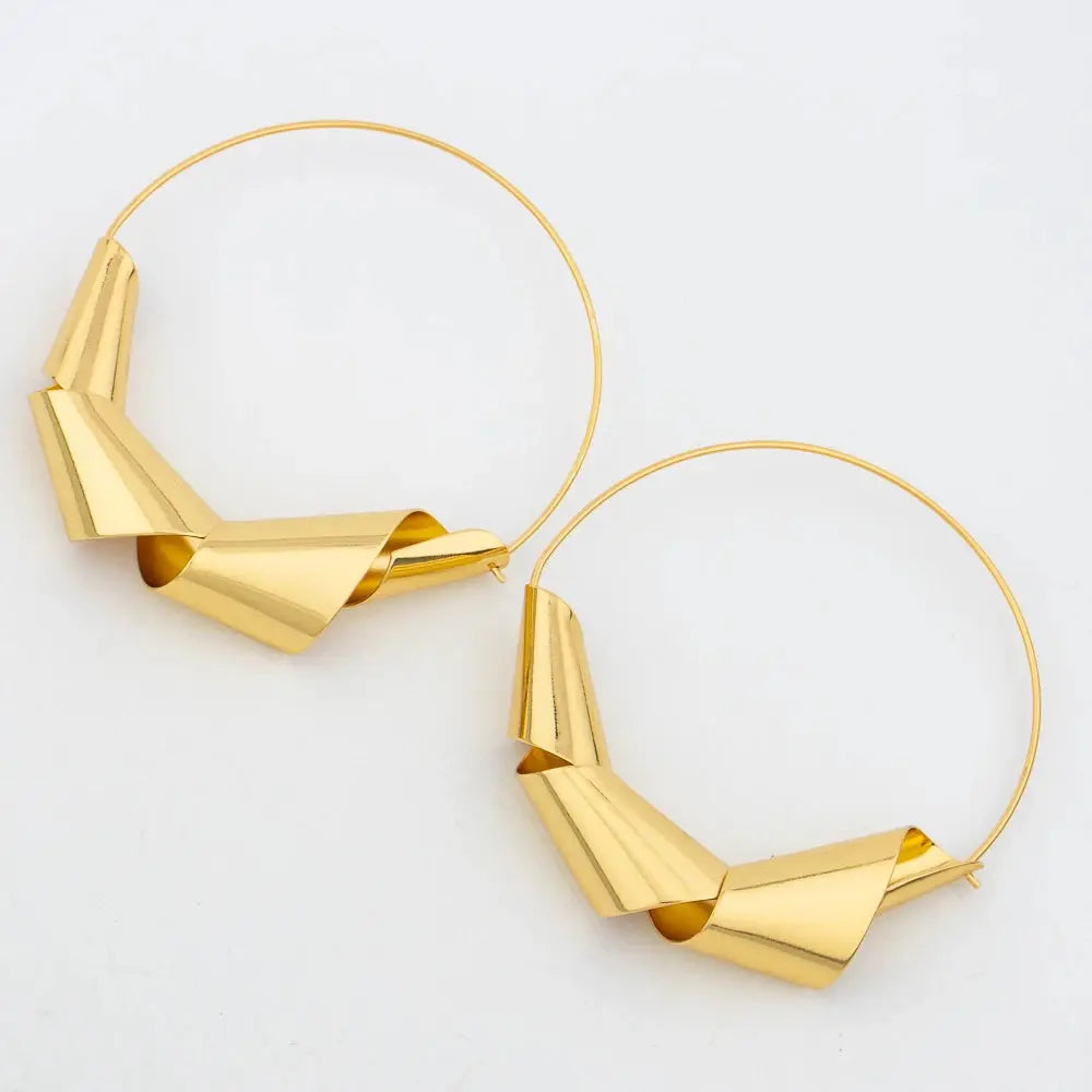 Luxury Gold Plated Dubai Jewelry Set For Women African Copper Twist Bold Design Earrings Necklace Bracelet Quality Jewelry Gift Bantout.prod