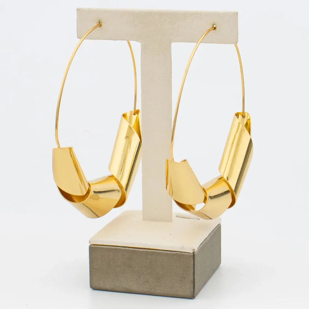 Luxury Gold Plated Dubai Jewelry Set For Women African Copper Twist Bold Design Earrings Necklace Bracelet Quality Jewelry Gift Bantout.prod