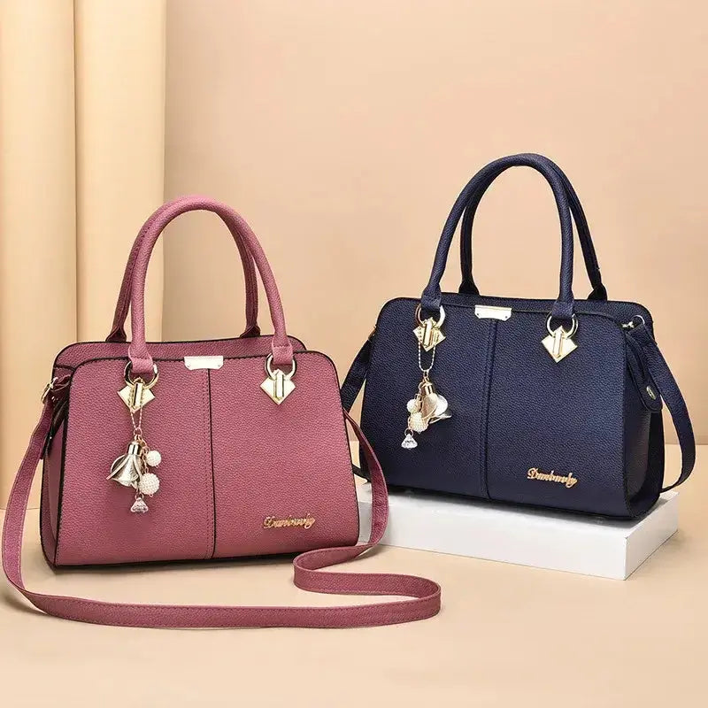 Nouveau sac à bandoulière pour femme, sacs fourre-tout décontractés en rose et bleu, décoration mode.