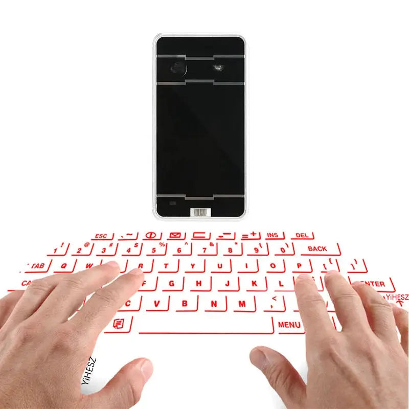 Portable Bluetooth Virtual Laser Keyboard Wireless Projector Keyboard With Mouse function For iphone Tablet Computer Phone Bantout.prod