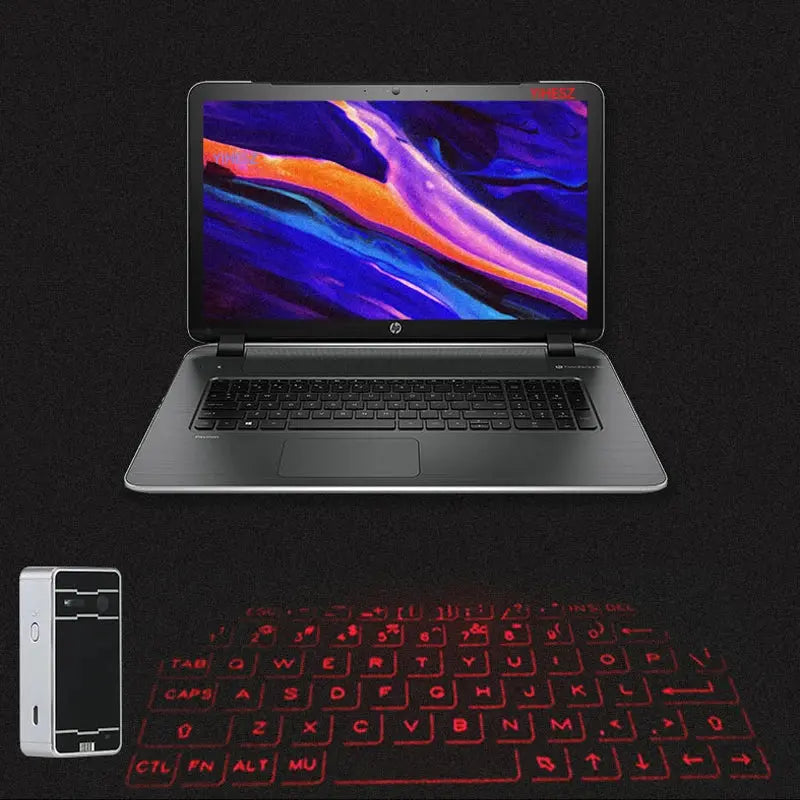Portable Bluetooth Virtual Laser Keyboard Wireless Projector Keyboard With Mouse function For iphone Tablet Computer Phone Bantout.prod