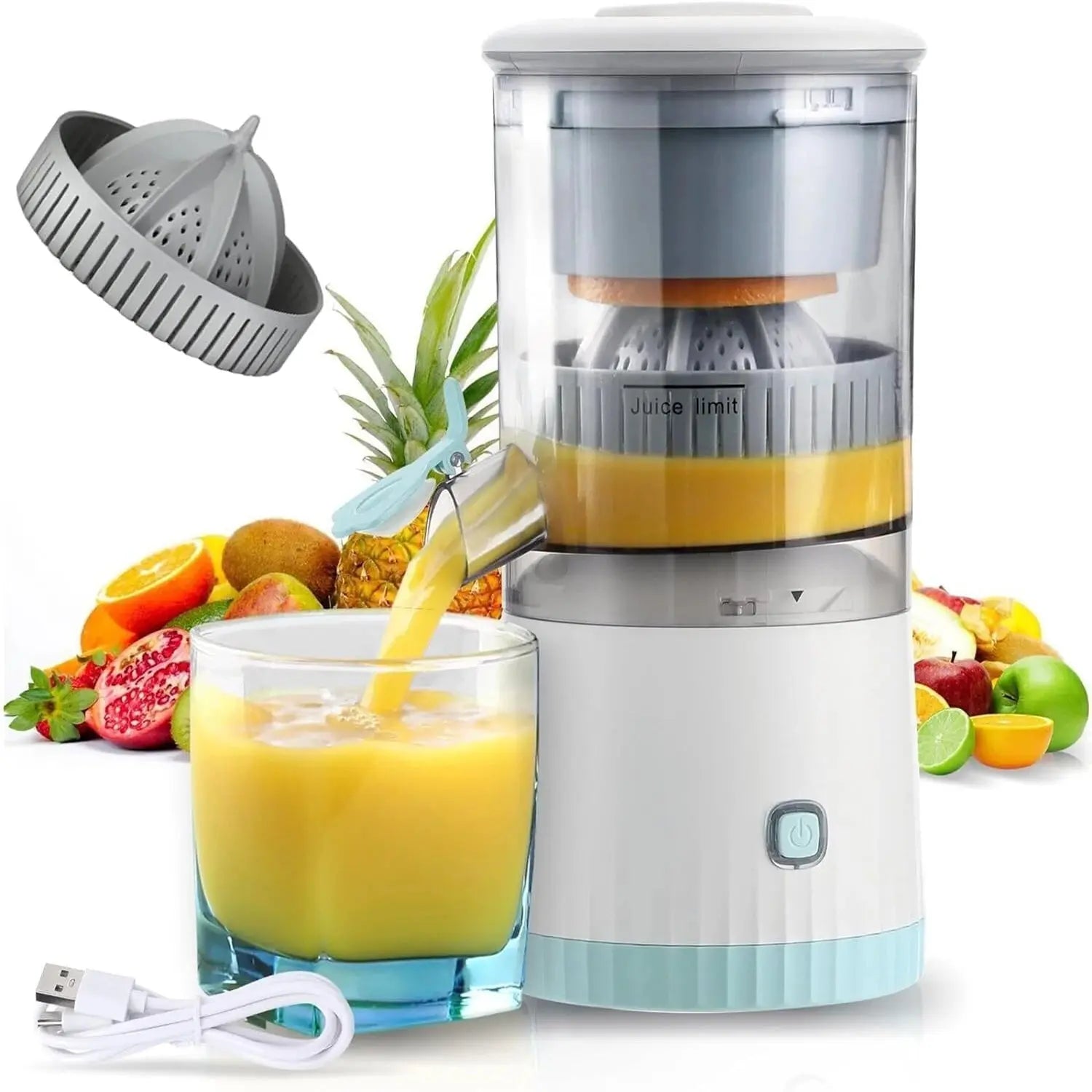 Portable Electric Citrus Juicer USB Charging Orange Juice Squeezer Machine Lemon Fruit Blender Automatic Fresh Squeezing Mixer Bantout.prod
