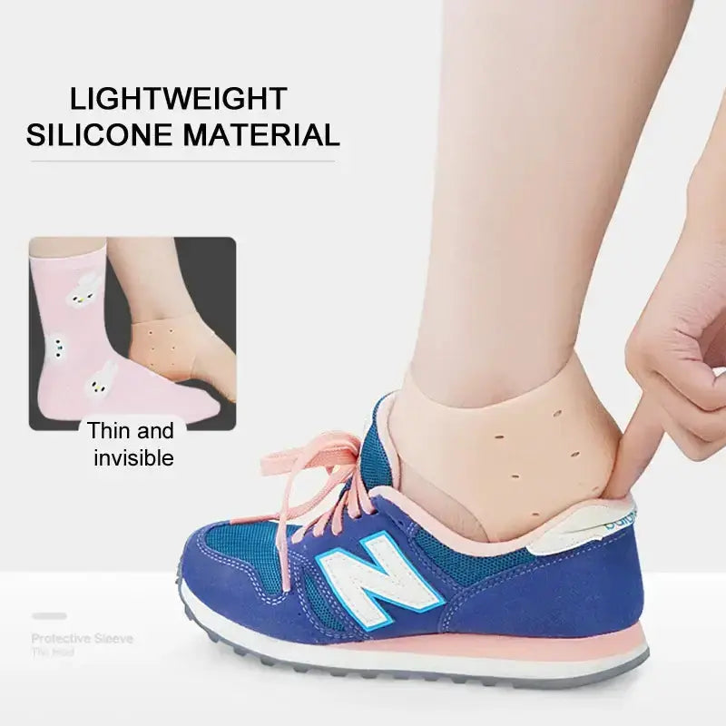 Protège-talon en silicone, coussinets de protection pour épine calcanéenne, pour soulager la fasciite plantaire, la douleur au talon, réduit la pression sur le talon, 1 paire Bantout.prod