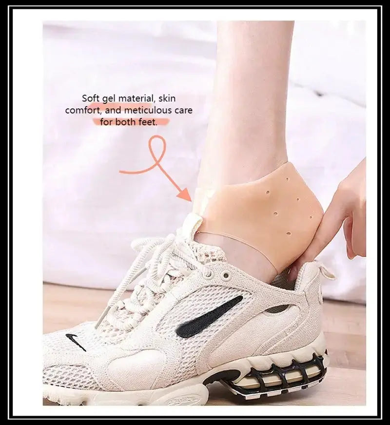 Protège-talon en silicone, coussinets de protection pour épine calcanéenne, pour soulager la fasciite plantaire, la douleur au talon, réduit la pression sur le talon, 1 paire Bantout.prod