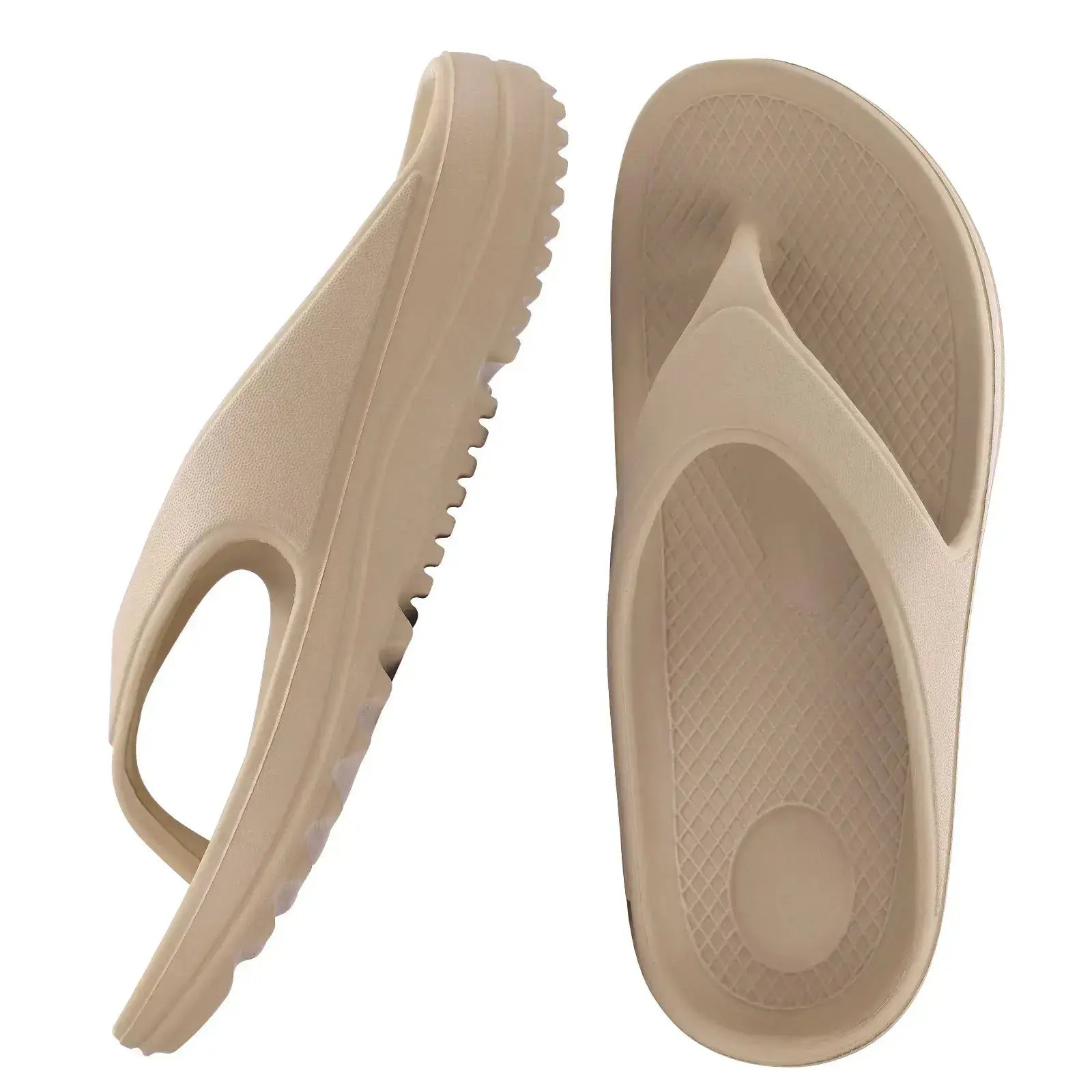 Sandales orthopédiques modernes pour femmes, couleur beige, semelle EVA, confort décontracté.