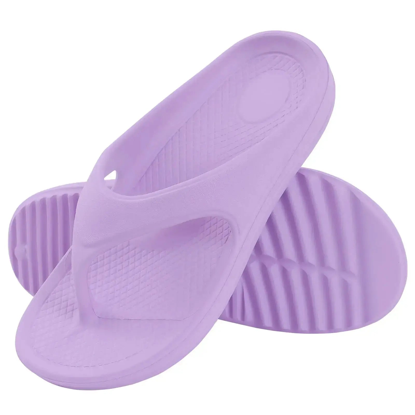 Sandales orthopédiques pour femmes en EVA, couleur lavande, confort moderne et décontracté.