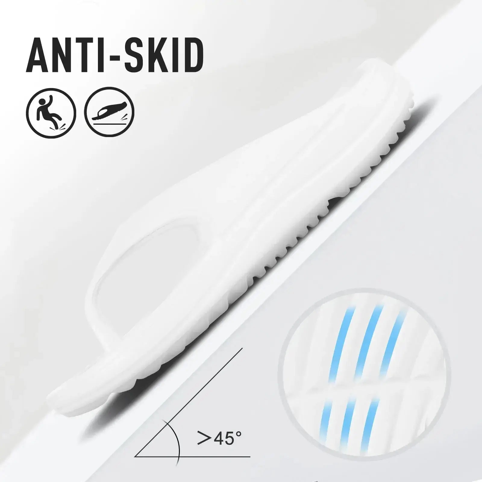 Sandales orthopédiques pour femmes, blanches, avec semelle anti-glissant, design moderne et confortable.