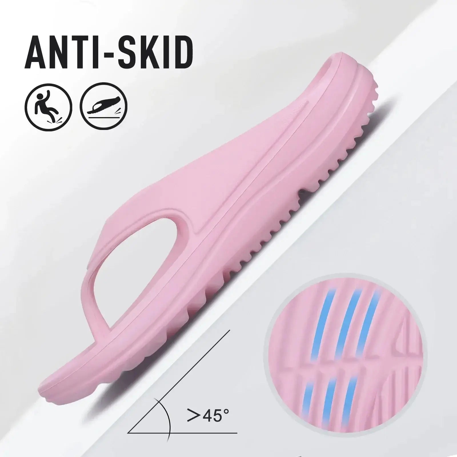 Sandales orthopédiques modernes pour femmes en EVA, avec semelle anti-dérapante et hauteur de talon basse.