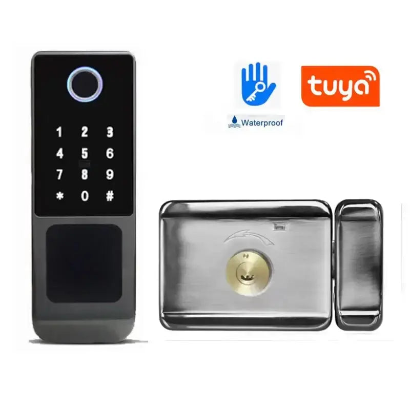 Serrure intelligente WiFi Tuya étanche, double verrouillage par empreinte digitale Bantout.prod