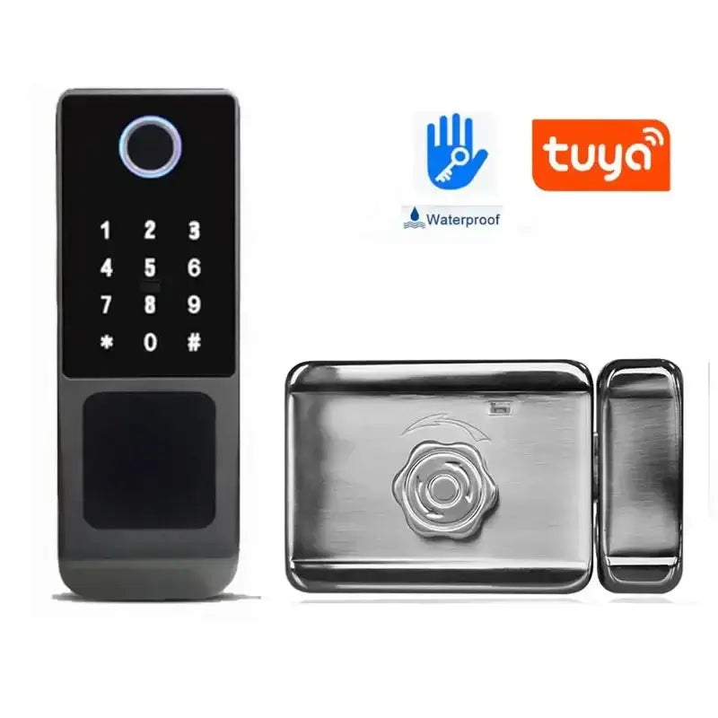 Serrure intelligente WiFi Tuya étanche, double verrouillage par empreinte digitale Bantout.prod