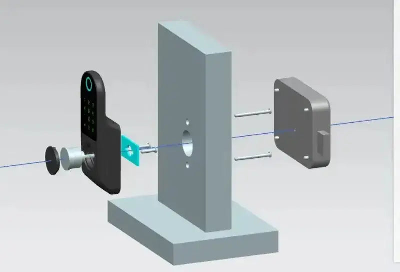 Serrure intelligente WiFi Tuya étanche, double verrouillage par empreinte digitale Bantout.prod