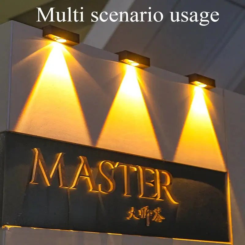 Solar Wall Washing Lamp Waterproof Outdoor LED Wall Light Courtyard Lamp Decorative Balcony Garden Bantout.prod