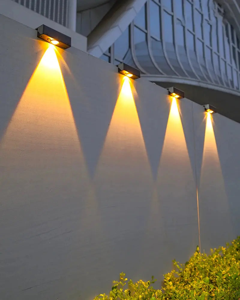 Solar Wall Washing Lamp Waterproof Outdoor LED Wall Light Courtyard Lamp Decorative Balcony Garden Bantout.prod