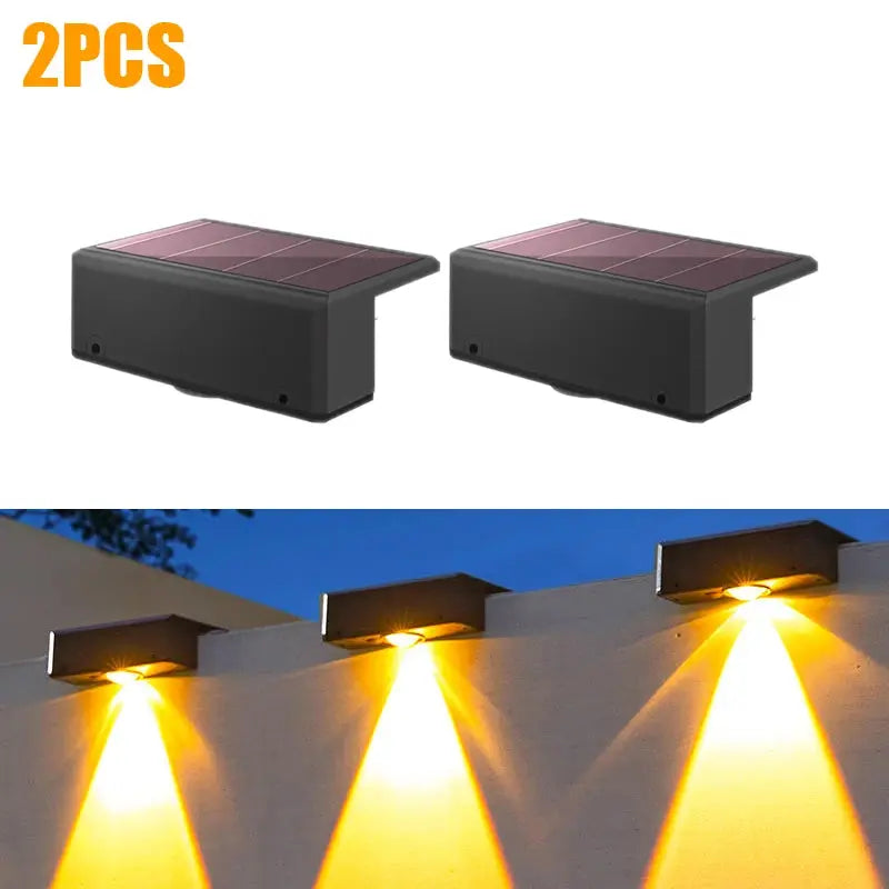 Solar Wall Washing Lamp Waterproof Outdoor LED Wall Light Courtyard Lamp Decorative Balcony Garden Bantout.prod