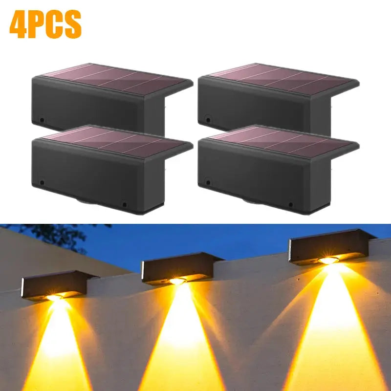 Solar Wall Washing Lamp Waterproof Outdoor LED Wall Light Courtyard Lamp Decorative Balcony Garden Bantout.prod