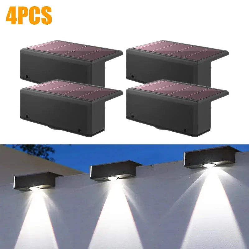 Solar Wall Washing Lamp Waterproof Outdoor LED Wall Light Courtyard Lamp Decorative Balcony Garden Bantout.prod