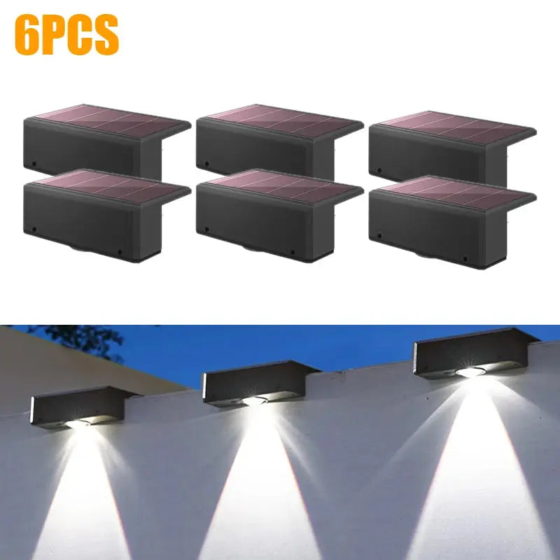 Solar Wall Washing Lamp Waterproof Outdoor LED Wall Light Courtyard Lamp Decorative Balcony Garden Bantout.prod