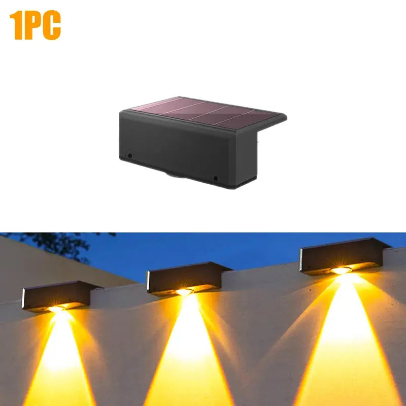 Solar Wall Washing Lamp Waterproof Outdoor LED Wall Light Courtyard Lamp Decorative Balcony Garden Bantout.prod
