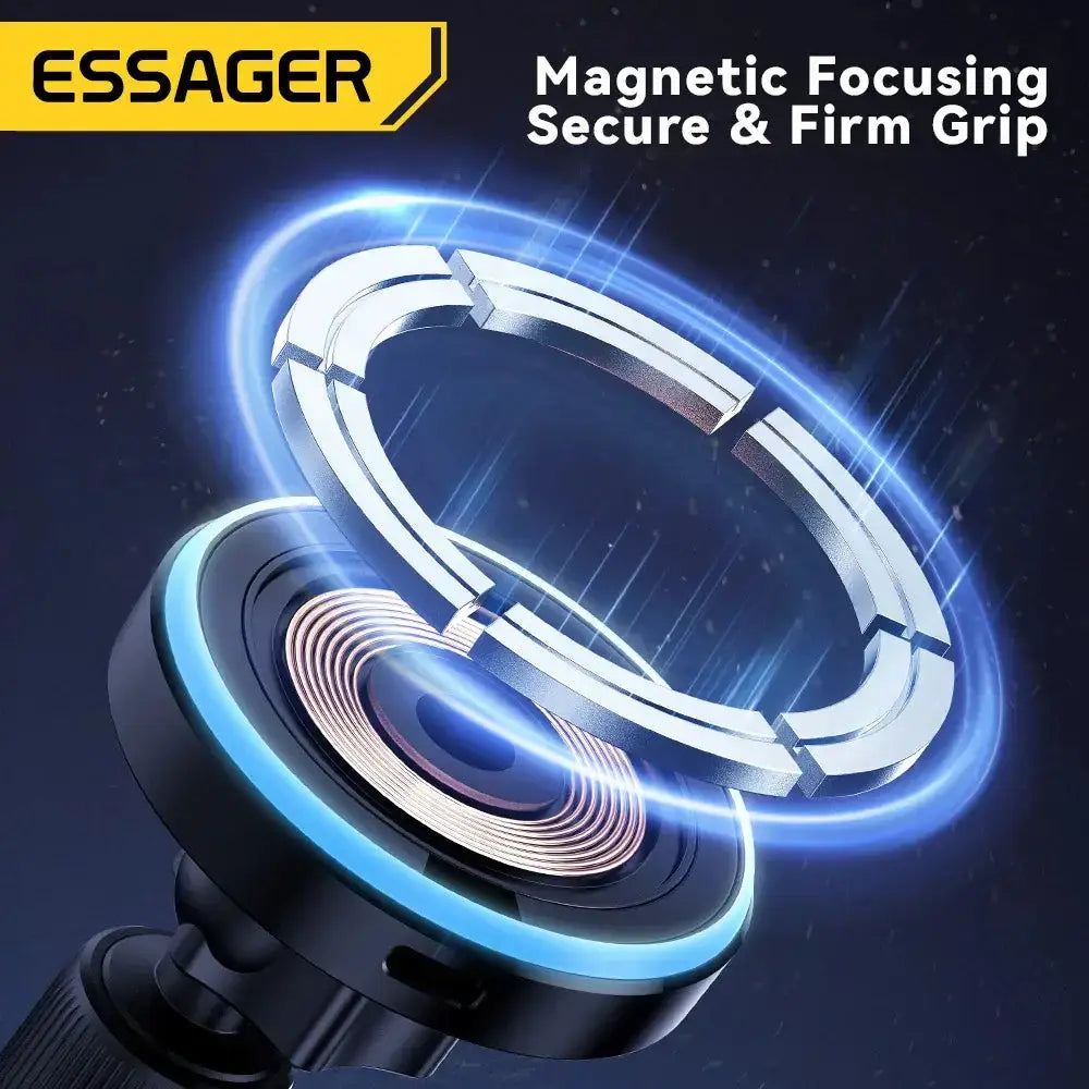 Support de téléphone magnétique pour voiture Essager 15 W Support de chargeur sans fil pour iPhone 15 14 13 Pro Max Bantout.prod