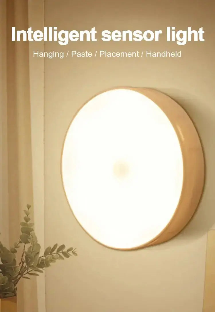 Intelligent sensor light for various placements: hanging, paste, or handheld, ideal for convenient lighting solutions.