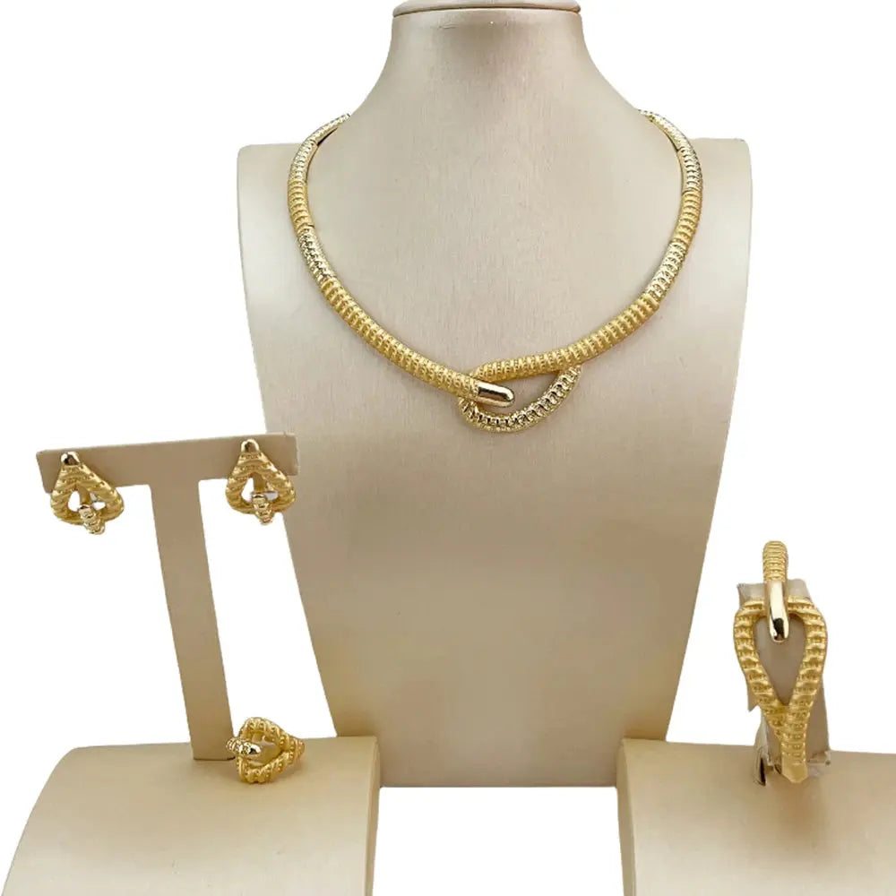 Yuminglai Unique Jewelry Classic Simple African Fashion Jewelry for Women FHK19949 Bantout.prod