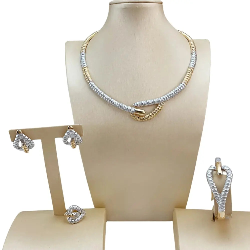Yuminglai Unique Jewelry Classic Simple African Fashion Jewelry for Women FHK19949 Bantout.prod