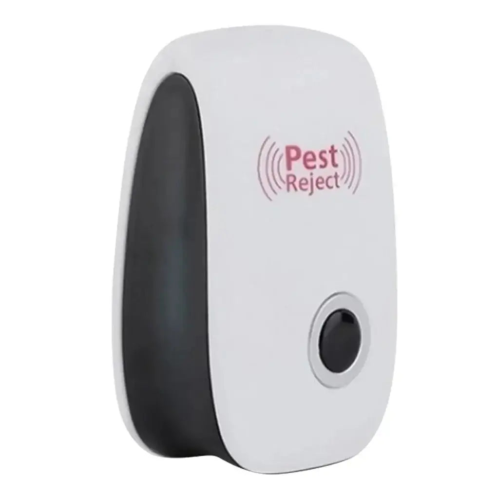 Ultrasonic pest control device for repelling mice, cockroaches, and other insects in homes.