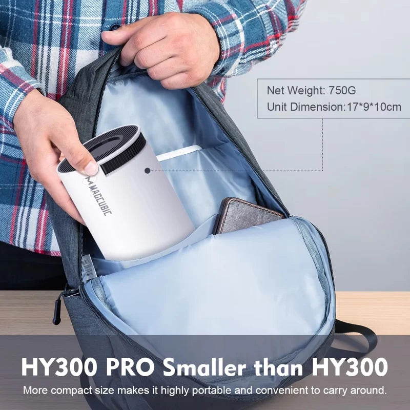 Magcubic HY300 Pro 4K Android 11 Projector – 260 ANSI, WiFi 6, BT 5.0, Home & Outdoor Cinema