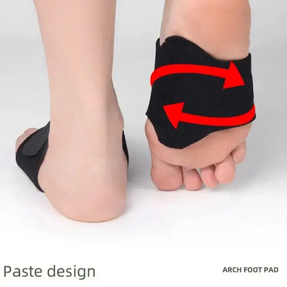 Arch foot pad showing paste design for support and comfort, ideal for flat feet and plantar fasciitis relief.