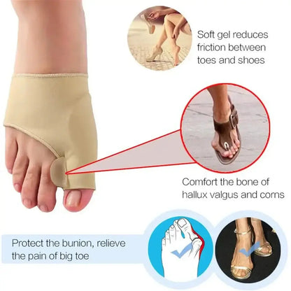 &quot;1 pair toe separator bunion corrector for mild bunion, hammer toe straightening, and foot pain relief orthopedic foot care&quot;