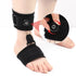 Adjustable plantar fasciitis dorsal splint shown on foot with swivel button for custom comfort and support.