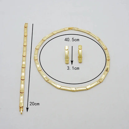 2024 Latest Loop Interlocking Novel Design Necklace Bracelet Ring Earrings Women&